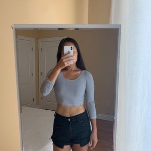 Garage Stripe Crop Top